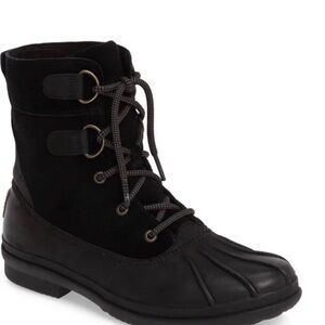 UGG Azaria Black Lace-Up Winter Boots